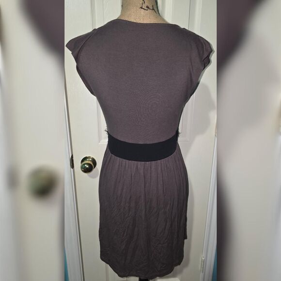 Soprano Y2K Grey Wrap-Look Mini Dress (Size M) - Picture 2 of 4